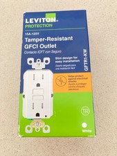 Leviton GFTR1-KW Protection Tamper-Resistant GFCI Outlet 15A 125V White New Box