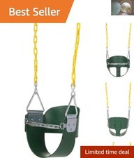 Heavy-Duty High Back Half Bucket Toddler Swing - Ultimate Safety for Kids
