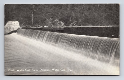 #ad Delaware Water Gap PA North Water Gap Falls Postcard $4.96