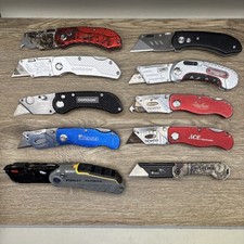 Lot D 10 TSA Box Cutters Folding Folder Blade Utility Knives
