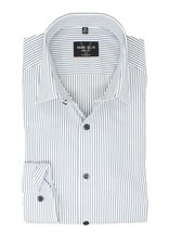 Marvelis men's business shirt body fit Kent collar long sleeve striped Navy