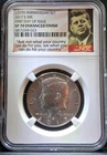 2017-S Kennedy 50c Enhanced Finish NGC SP70 225th Anniversary First Day Of Issue