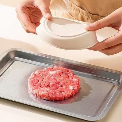Meal Prep Portioning Fresh-Keeping Box Silicone Beef Patty for für mold 2-piece
