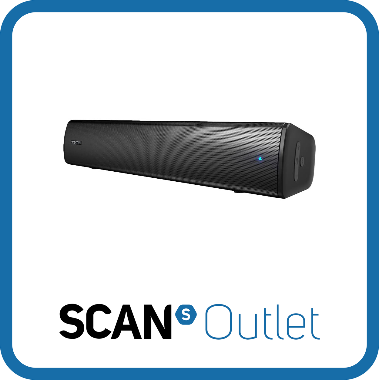 Creative Labs Stage Air V2 Portable Bluetooth Soundbar, Black, Bluetooth 5.3, 6H