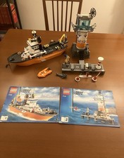 lego city 7739 COAST GUARD Nave e torre Guardia costiera