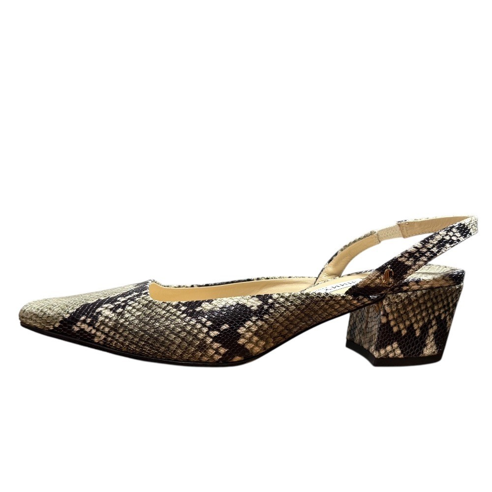 Rare Jimmy Choo Python Pattern Square Toe Slingba… - image 4