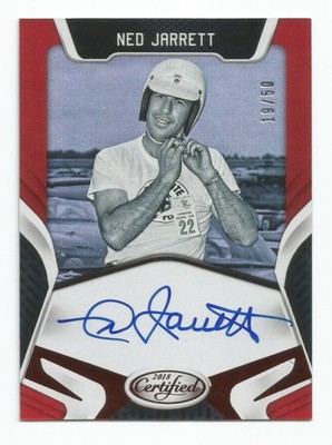 2018 Certified Racing "Signatures" Ned Jarrett Card (Red #19/50)
