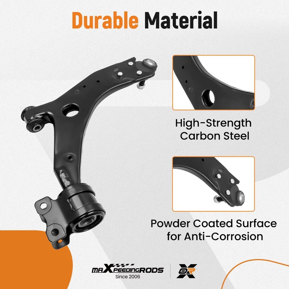 2x MANILLAR + ARTICULACIÓN DE SOPORTE DELANTERA INFERIOR FORD FOCUS MK2 & C-MAX IZQUIERDA & DERECHA - Imagen 3 de 4