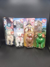 TY Beanie Babies 1999 McDonalds International Bears Complete Set Sealed New