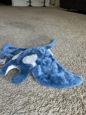 "Mantarraya gris Sea World 11"" peluche de colección"