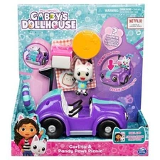 Gabby's Dollhouse, Carlita's Car with Pandi Panda Character and Accessories, ...