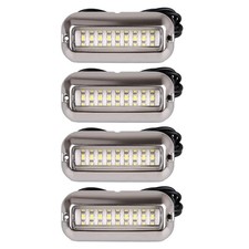 4x Luci di poppa per barche Luce subacquea compatta per barche a vela Skiff