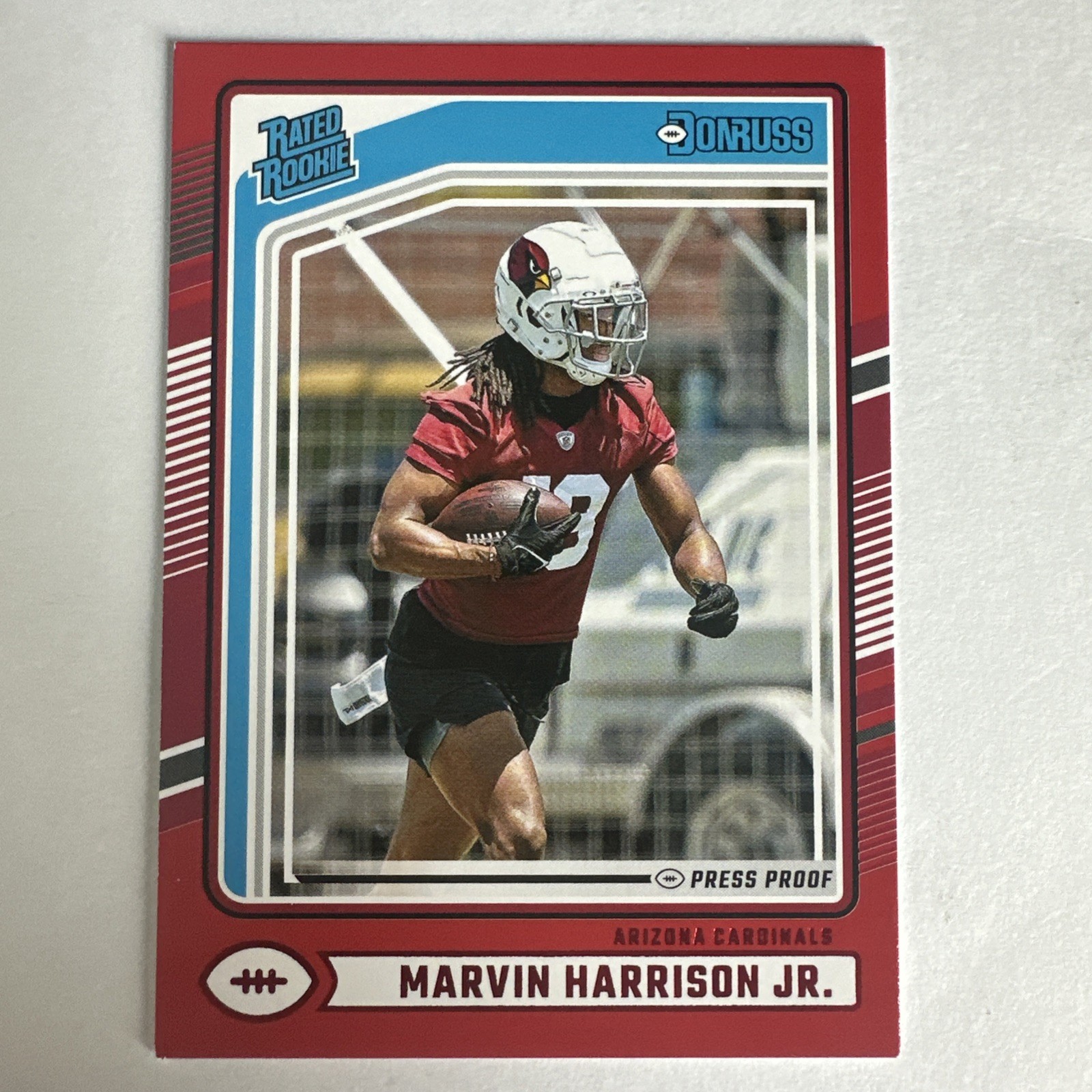 2024 Panini Donruss - Rated Rookie Marvin Harrison Jr. #393 Press Proof Red (RC)