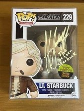 Funko Pop 228 Battlestar Galactica Lt. Starbuck Signed Toy Tokyo Katee Sackoff 