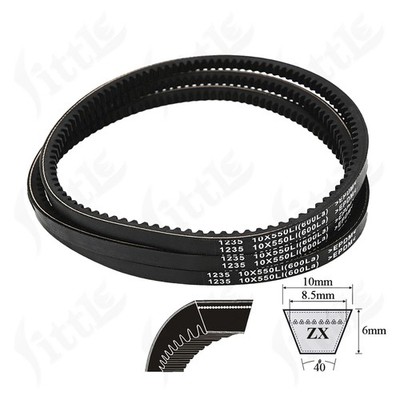 ZX Keilriemen Zahnriemen 10X6mm Gezahnt Gummi Antriebsriemen Länge 680La-1500La