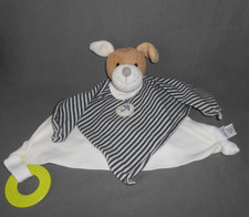 STERNTALER  SCHMUSETUCH SCHNUFFELTUCH  HUND  GRAU GESTREIFT  MOTIV ENTE