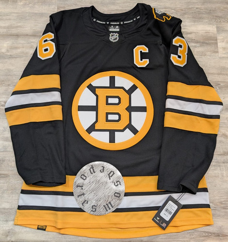 NWT Brad Marchand Boston Bruins Home Fanatics Authentic Premium Jersey Men 52