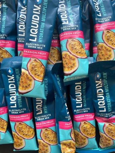 Liquid IV Hydration Multiplier Drink Mix Passion Fruit 30 Sticks EXP 1/2027
