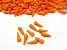 Dollhouse 10 Easter Carrot Miniature Food 1:12 Vegetables Supply Charms 13114