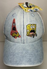 SpongeBob SquarePants Patrick Hat Mesh Nickelodeon Cap Trucker Denim Surprised