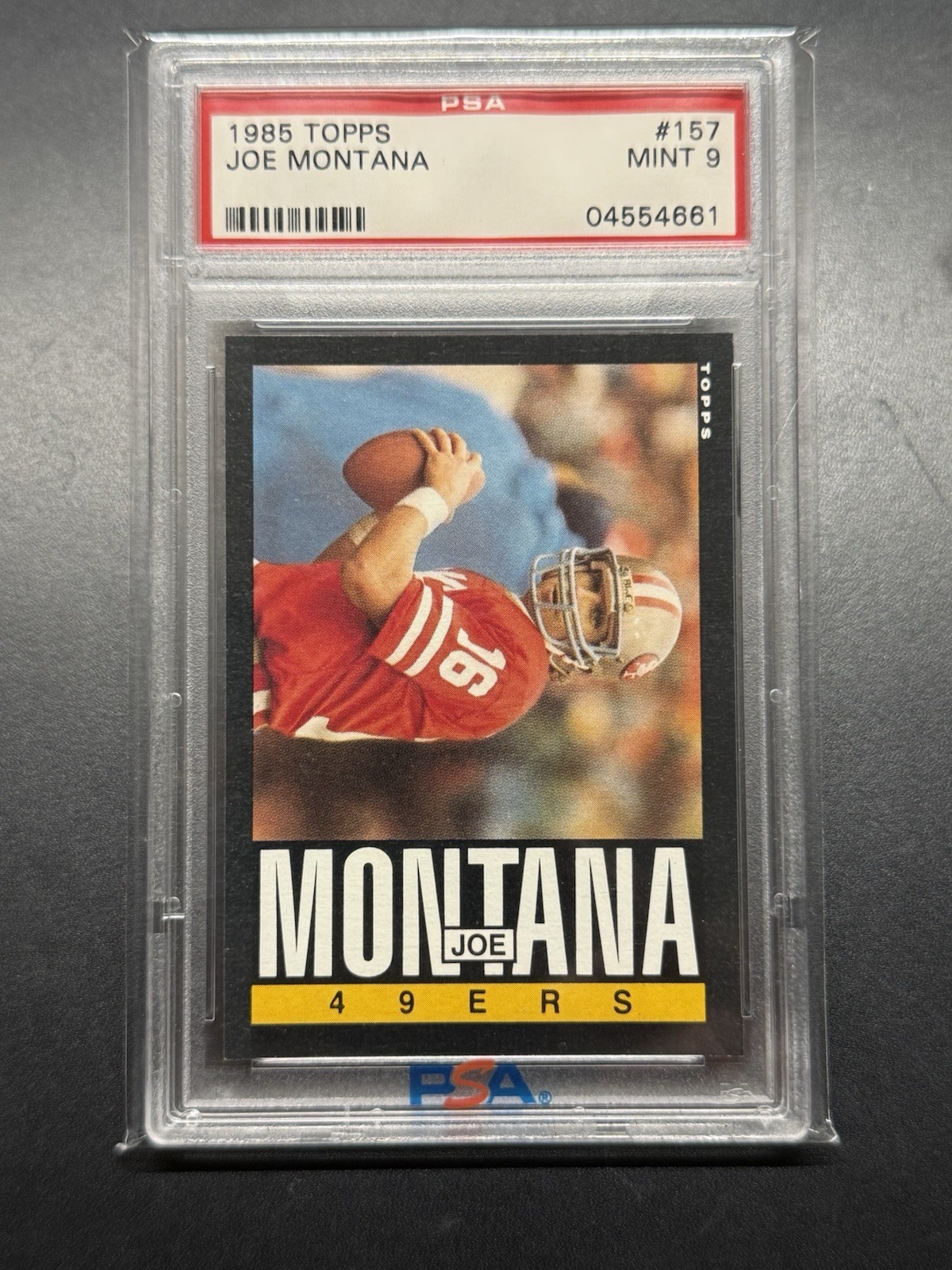 1985 Topps Joe Montana #157 PSA 9