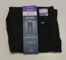 GREG NORMAN Mens Textured Stretch Dress Pants Black Sz 40 x 30 NWT