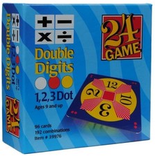 NEW 24 Game Double Digits 1 2 3 Dot Math Game 96 CARDS SEALED