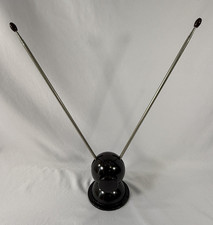 Antique Vintage Bakelite Radion Rabbit Ears Tv Antenna Up To 36 Tall