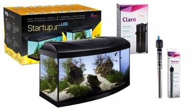 Diversa StartUp Set 80 LED 112 Liter Aquarium gebogener Frontscheibe 80x35x40cm