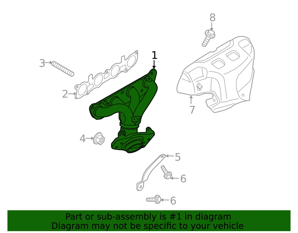 Colector de escape original Nissan 14002-ED80A Foto 2 de 2