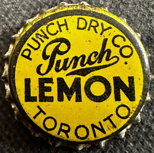 Vintage Punch Dry Co. Lemon Cork Soda Bottle Cap - Toronto