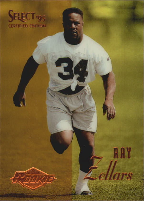1995 Select Certified Mirror Gold #122 Ray Zellars - FB