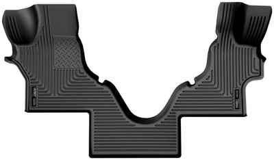 Husky Liner WeatherBeater Black 1-Piece Front Floor Liner for Ford E Series Van