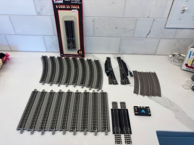 N Scale Bachmann EZ Track & Atlas Code 55 Model Train Lot Straights Curves