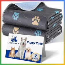Washable Pee Pads Dogs Reusable Puppy Training Absorbent 18x24 2 Pack
