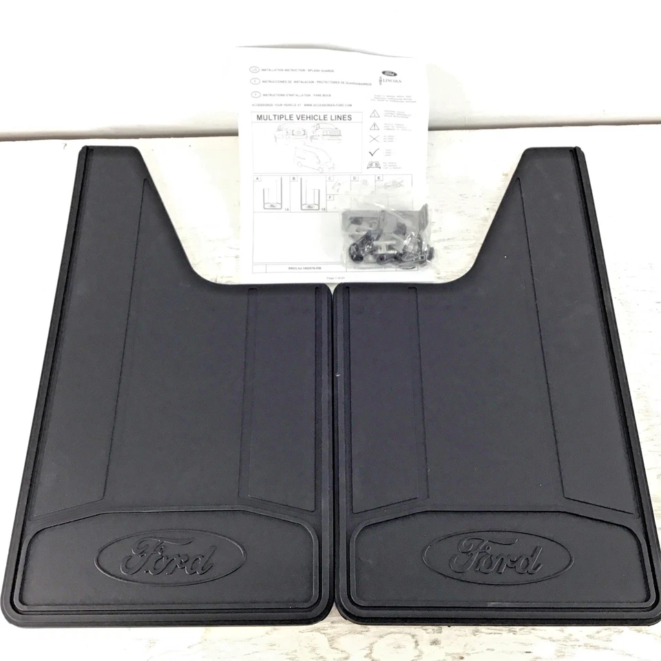 PAR DE PROTECTORES CONTRA SALPICADURAS ALETA DE BARRO SUPER DUTY FORD OEM 11-16 F-350 CL3Z16A550J Foto 3 de 4