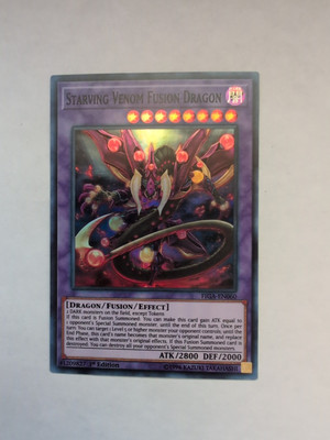 Yugioh Starving Venom Fusion Dragon FIGA-EN060 Super Rare 1st Ed NM