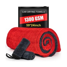 ThinkLearn 3-Pack Car Drying Towel-Microfiber Extra Large Towels for Cars 59"...