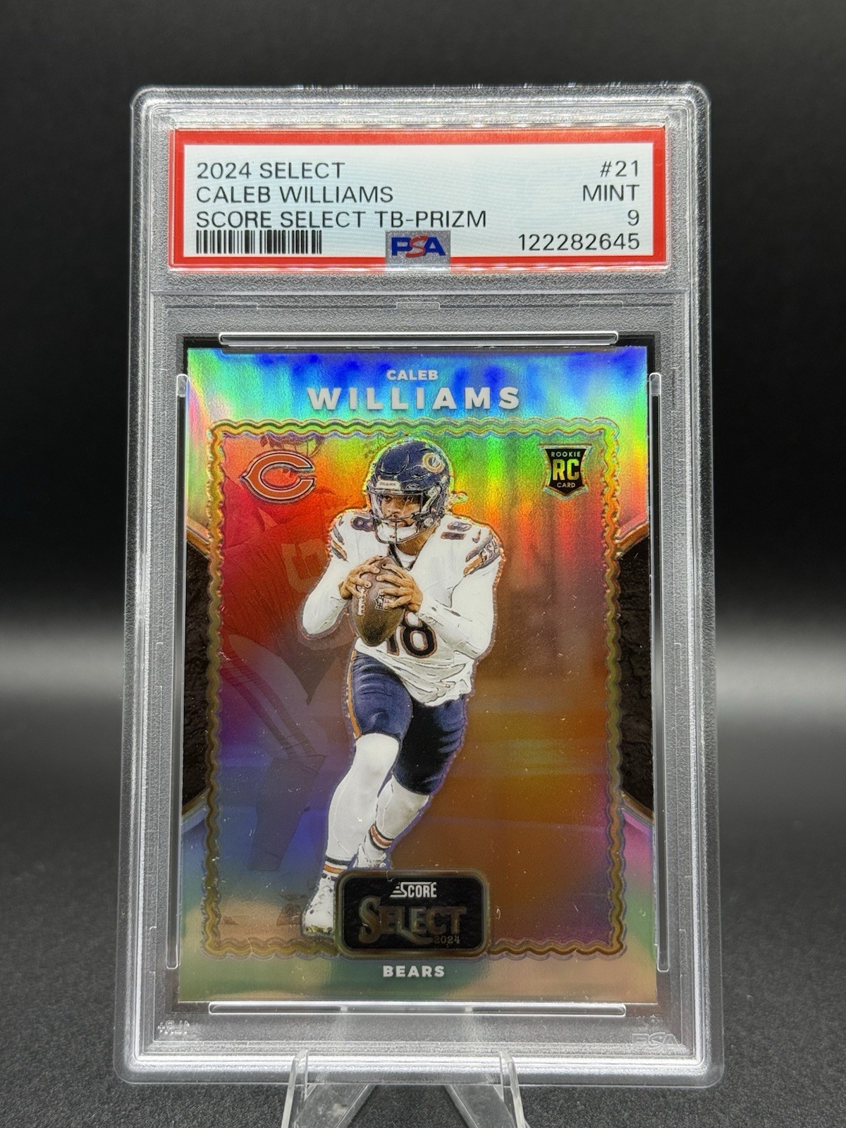 2024 Panini Select - Score Select Throwback Caleb Williams #21 Silver Prizm (RC)