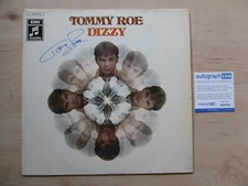 Tommy Roe autograph signed LP cover "Dizzy" vinyl ACOA