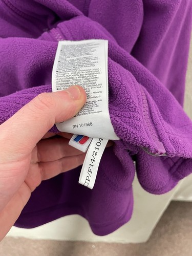 Women's Berghaus Fleece Jacket Long Sleeve Size UK 10 Purple Full Zip - Picture 5 of 7