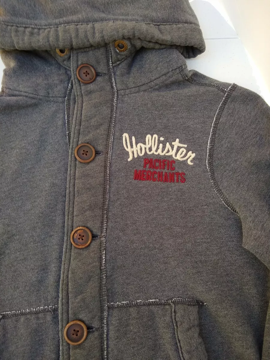 Hollister button up best sale hoodie