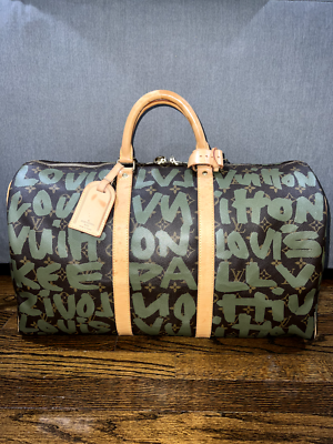 Louis Vuitton Keepall 50 Stephen Sprouse Graffiti Dark Green