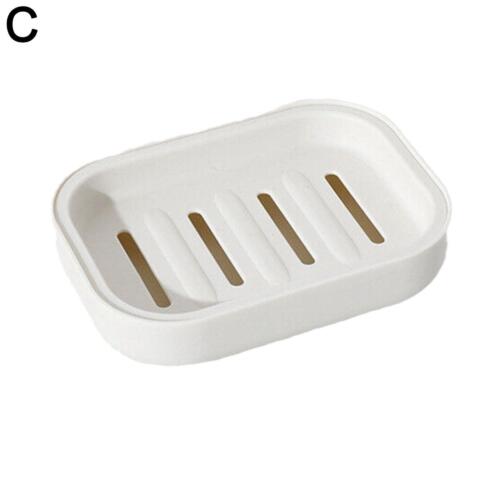 Soap Holder Dish Bathroom Shower Storage Plate Stand Box Container Tray Case Q8 - Picture 15 of 16