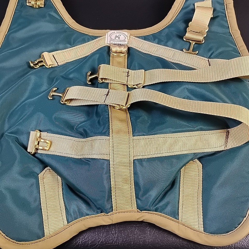 Foggy Mountain Dog Coat Green Jacket Size 12 Nylon Sherpa Fleece Water