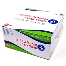 Dynarex First Aid Alcohol Prep Pads Individually Wrapped Medium 2-Ply Wipes