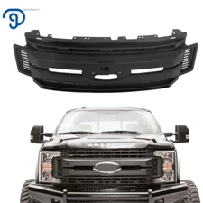 Front Bumper Grill Upper Grille For 2017-2019 Ford F250/F350 Super Duty Black