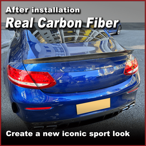 Alerón trasero de carbono para Mercedes W205 C205 Coupe C63 AMG 2015-2018 - Imagen 3 de 9
