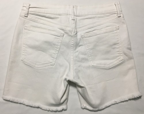 Gap Women's Size 2/26 White Denim Cut-Off Shorts Mid Rise 5" Inseam - Picture 2 of 7