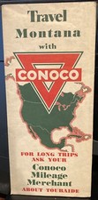 1946 Conoco Road Map of MONTANA And Yellowsto...